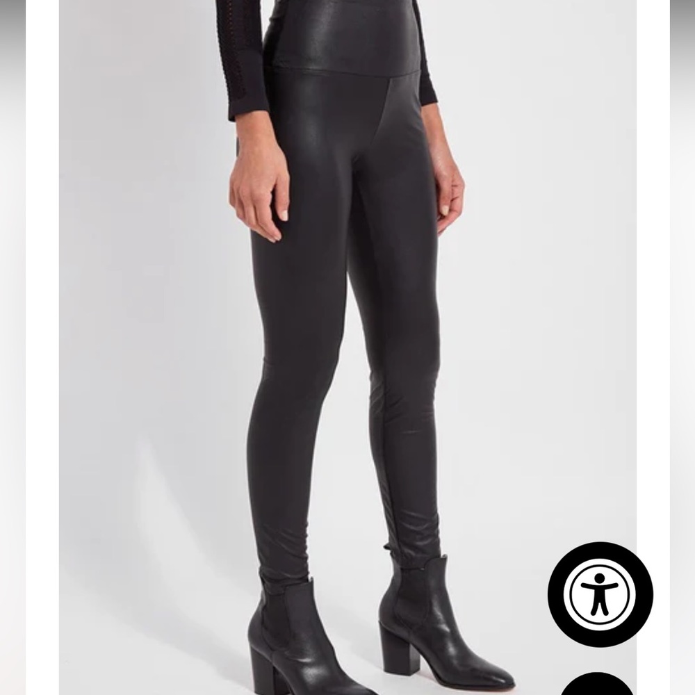 Lysse black vegan leather leggings